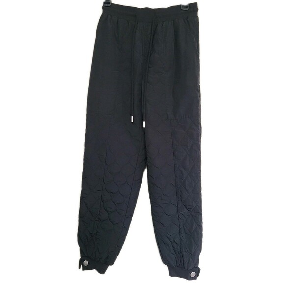 sandy Liang Pants - Sandy Liang x Target Black Quilted Jogger Tapered Sweatpants Size XXS